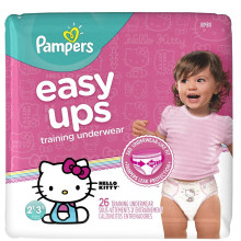 PAMPERS EASY UPS GIRLS 2T-3T 25s