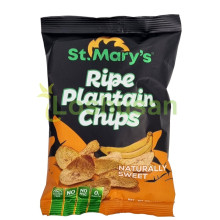 ST MARYS RIPE PLANTAIN CHIPS NAT SWT 40g