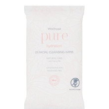 WAITROSE WIPES FACIAL PURE CLEANSING 25s
