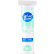 WHITE RAIN COTTON ROUNDS 100s