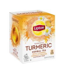 LIPTON TEA TURMERIC GINGER ORANGE 15s