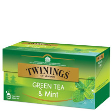 TWININGS TEA GREEN & MINT 25s