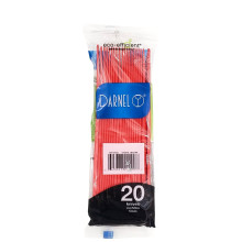 DARNEL PLASTIC KNIVES RED 20s