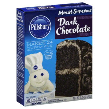 PILLSBURY CAKE MIX DARK CHOCOLATE 432g