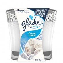 GLADE CANDLE CLEAN LINEN 3.4oz