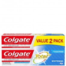 COLGATE T/PASTE TOTAL WHITE 2x4.8oz