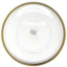 LIFE ART CHARGER PLATE GOLD RIM 1ct