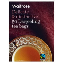 WAITROSE TEA DARJEELING 50s