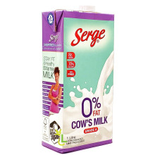 SERGE COWS MILK 0% FAT 1L