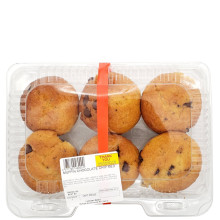 MUFFINS CHOCOLATE CHIP MED 6ct