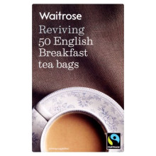 WAITROSE TEA ENGLISH BREAKFAST 50s