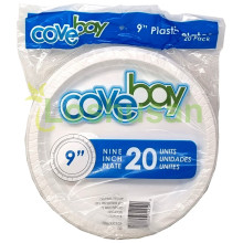 COVE BAY PLATES PLASTIC 20x9in