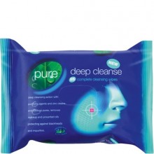 PURE WIPES DEEP CLEANSE FACIAL 25s