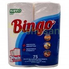 BINGO PAPER TOWEL 2x75s