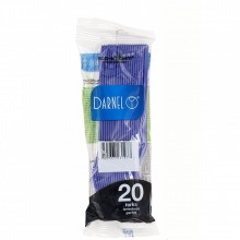 DARNEL PLASTIC FORKS BLUE 20s