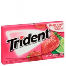 TRIDENT GUM ISLAND BERRY LIME 14s