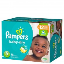 PAMPERS BABY DRY SUPER #5 78s