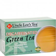 UNCLE LEE TEA GREEN DECAFFEINATED 20s