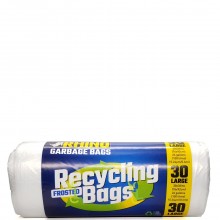 RHINO RECYCLING BAGS FROSTED LRG 30s