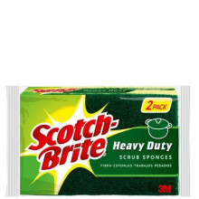 SCOTCH BRITE SCRUB SPONGE H/DUTY 2pk