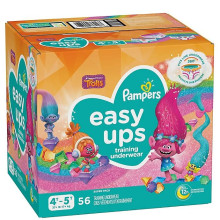 PAMPERS EASY UPS GIRLS 4T-5T 56s