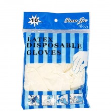 TIAN JIE LATEX DISPOSABLE GLOVES 10s