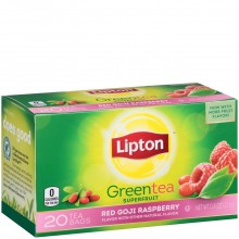 LIPTON TEA GREEN RED GOJI RASPBERRY 20s