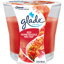 GLADE CANDLE RED HSNECTAR 3.4oz