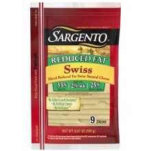 SARGENTO SWISS DELI STYLE R/FAT 6.6oz