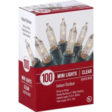EVERSTAR IN/OUT LIGHTS CLEAR  MINI 100ct
