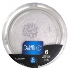DARNEL PLATES CRYSTAL CLEAR 6x9in