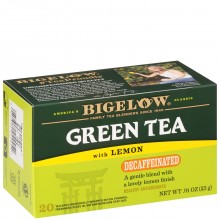 BIGELOW TEA GREEN LEMON DECAF 20s