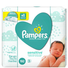 PAMPERS WIPES SENSITIVE RF 3x64s