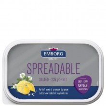 EMBORG SPREADABLE SALTED 225g
