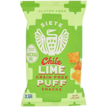 SIETE PUFF SNACK CHILE LIME 4oz