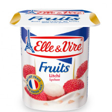 ELLE & VIRE FRUITS LYCHEE 125g