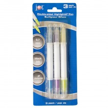 JOT HIGHLIGHTER DOUBLE SIDED 3ct