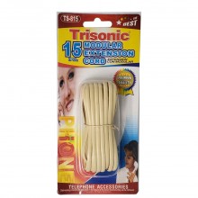 TRISONIC MODULAR EXT CORD IVORY 15ft