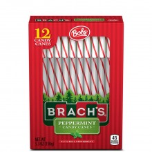 BRACHS CANDY CANES PEPPERMINT 12s