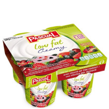 PASCUAL LOW FAT FOREST FRUITS 4x125g