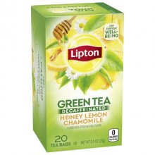 LIPTON TEA GREEN HNY LEM CHAM DECAF 20s