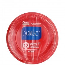 DARNEL PLATES RED 12x6in