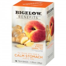 BIGELOW TEA BENEFITS CALM STOMACH 18s