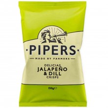 PIPERS CRISPS JALAPENO DILL 150g