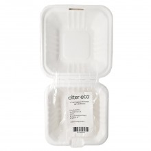 ALTER ECO BAGASSE CLAMSHELL 6x6 50ct