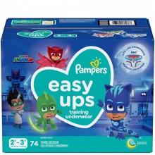 PAMPERS EASY UPS BOYS 2T-3T 74s