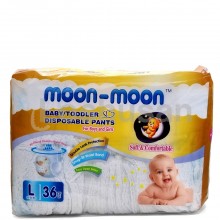 MOON-MOON BABY DIAPERS PULL-UP L 36s