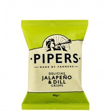 PIPERS CRISPS JALAPENO DILL 40g