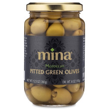 MINA OLIVES GREEN PITTED 12.5oz
