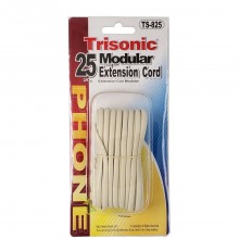 TRISONIC MODULAR EXT CORD IVORY 25ft